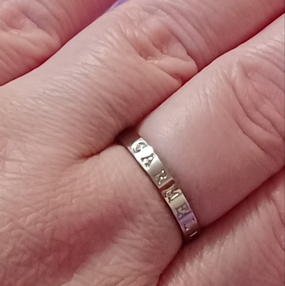 Carmelite Ring Band Solid Titanium sz:10 - Picture 3 of 5